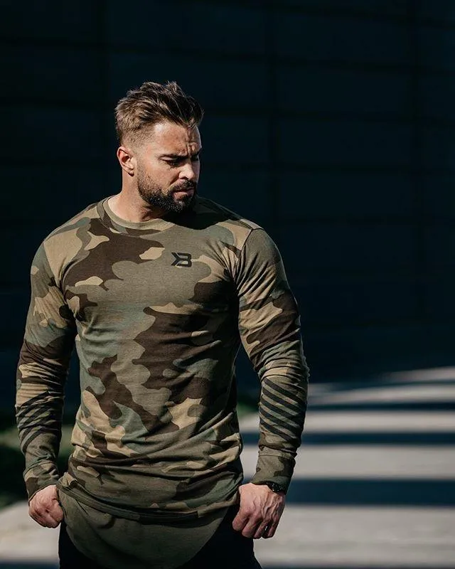 Better Bodies Bronx Long Sleeve - Military Camo