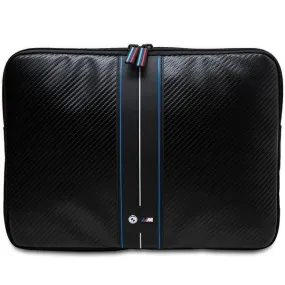 BMW Carbon and Blue Stripe Sleeve for 16" Laptop Black - BMCS16COMSCAKL