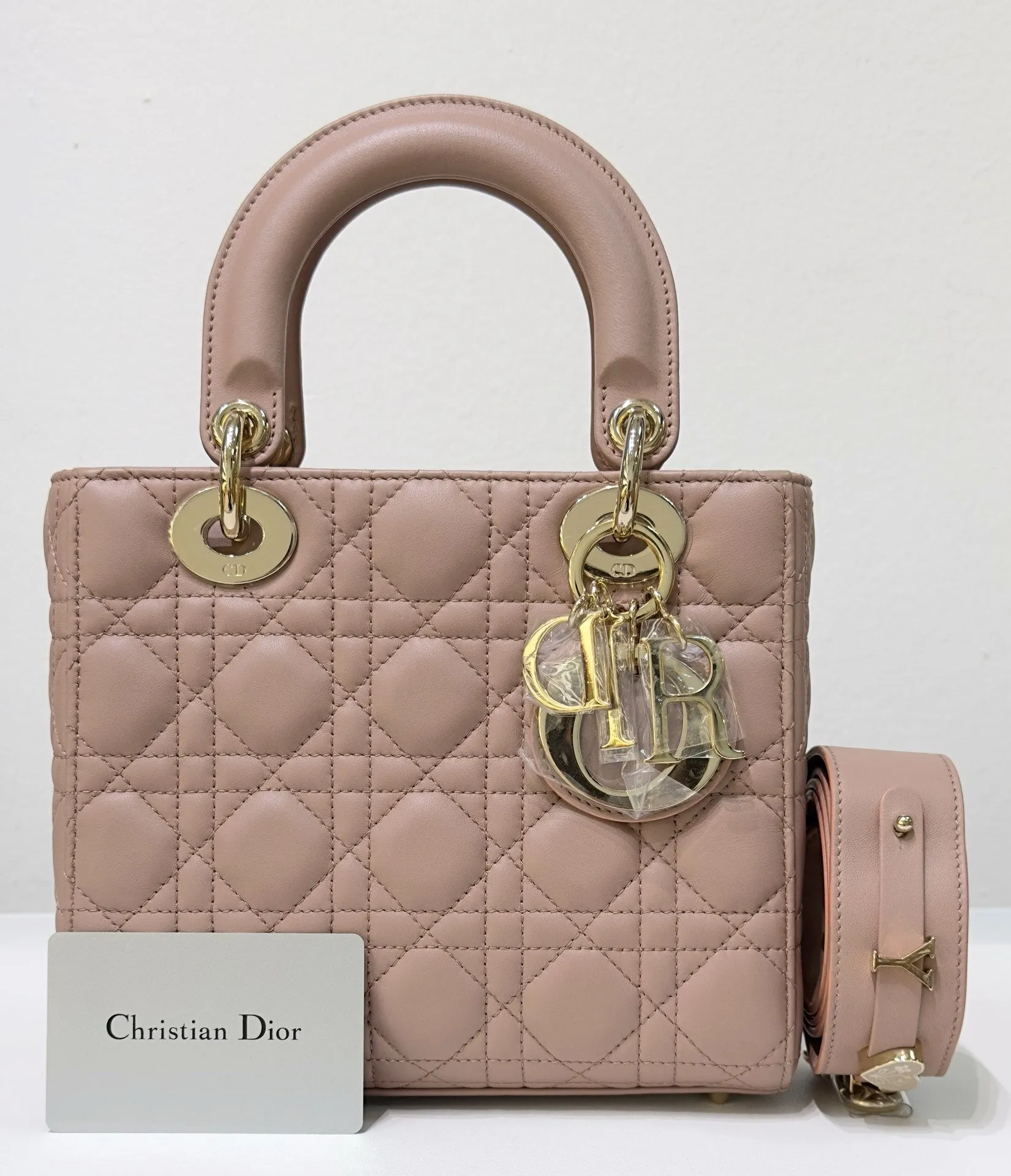 Christian Dior Small Lambskin Cannage My ABC Dior Lady Dior Fard GHW