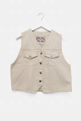 DENIM VINTAGE BEIGE VEST