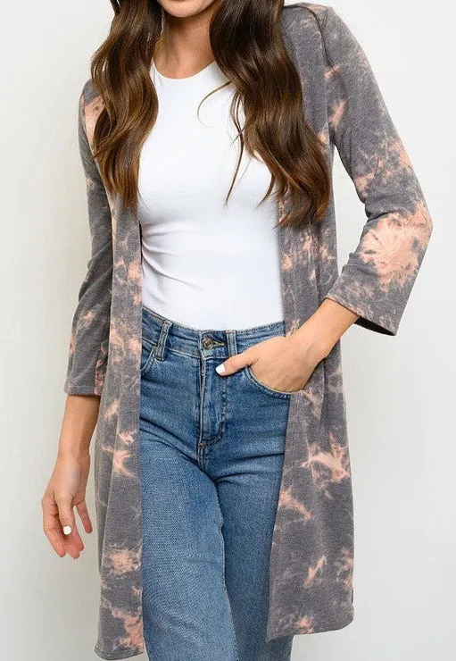 Exposure Tie Dye Long Kimono