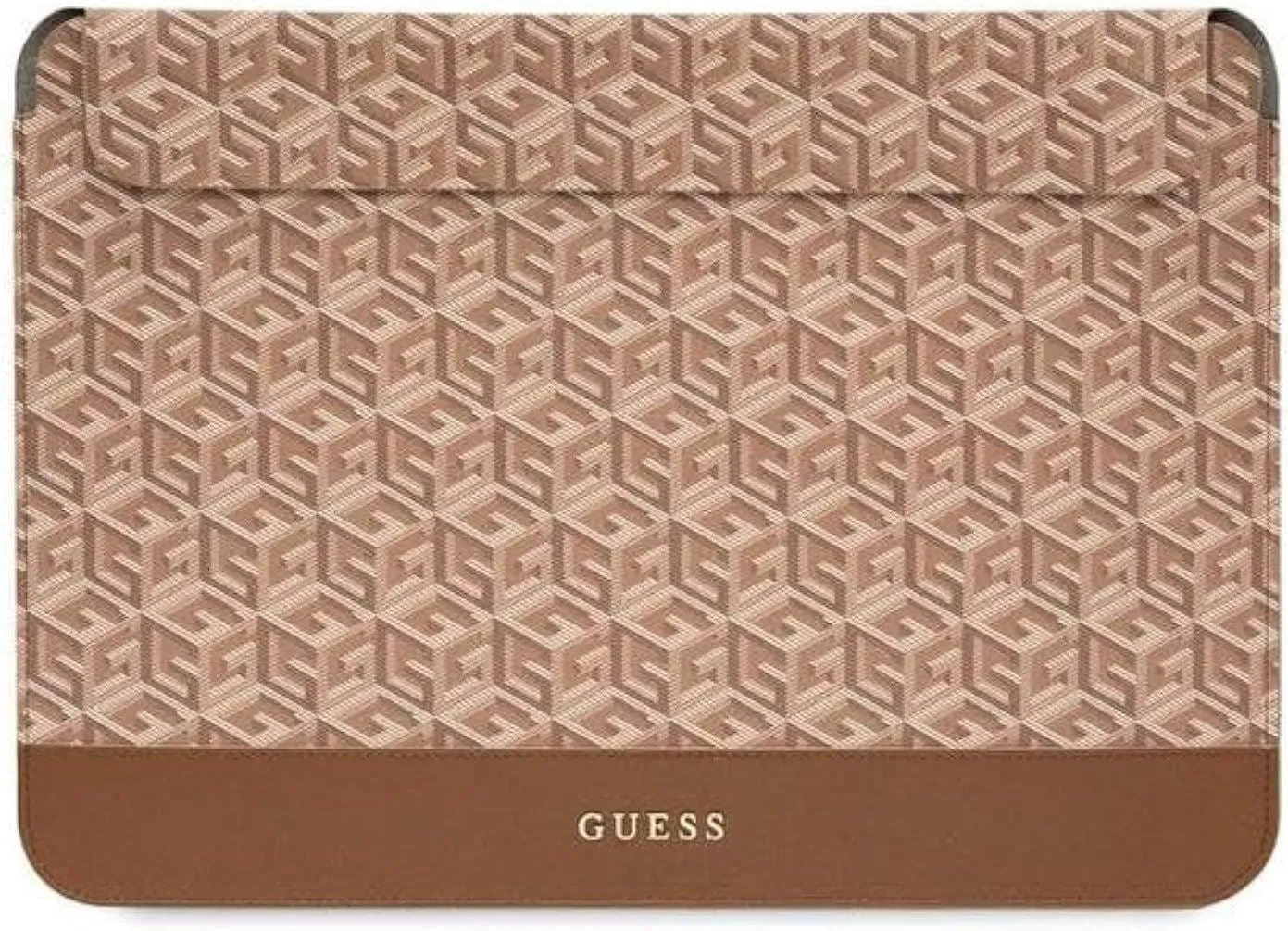 Guess Gcube Stripes Laptop Sleeve for 14" MacBook Brown - GUCS14HGCFSEW