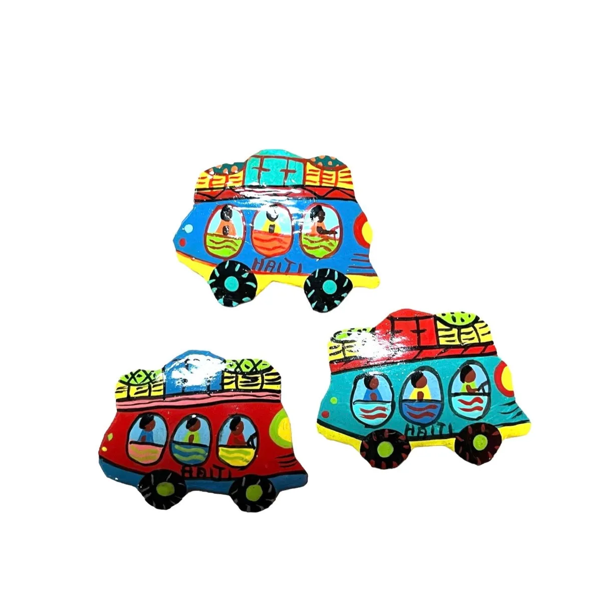 Haiti Taptap Magnet (Set of 3 Assorted)