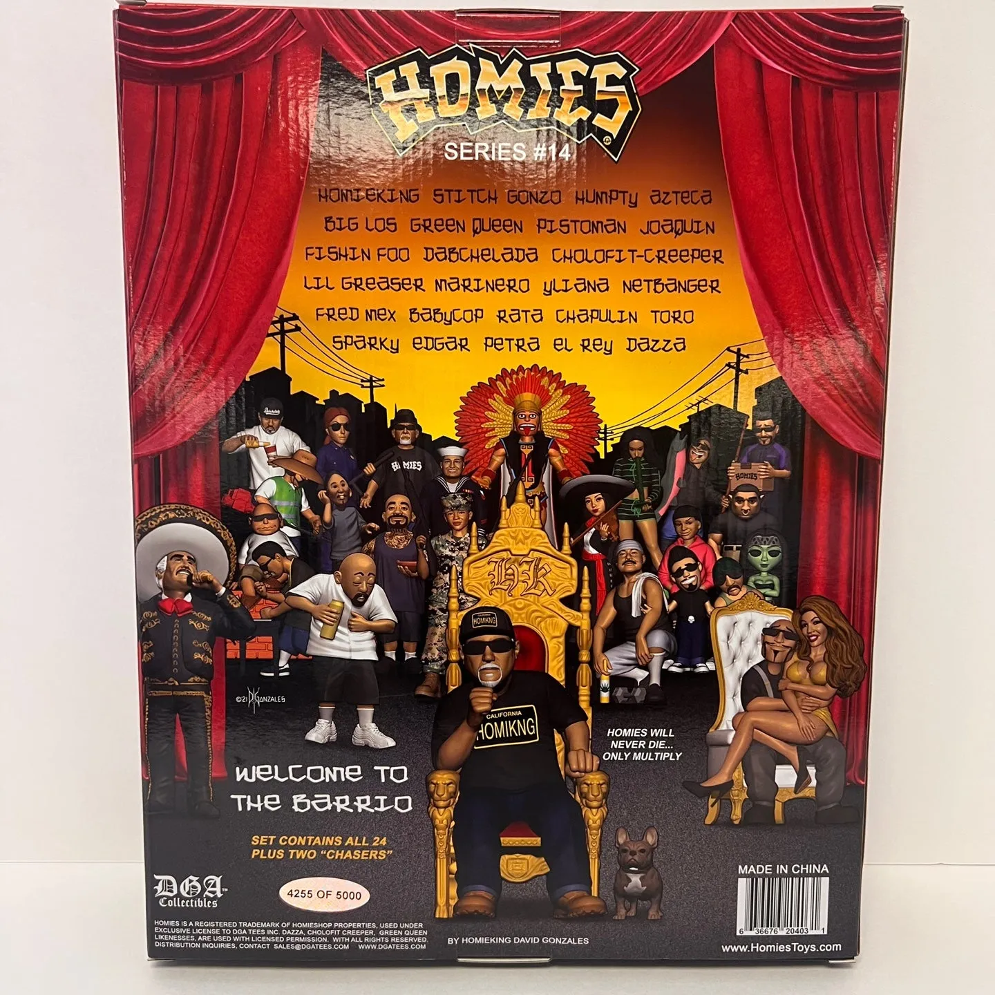 Homies Series #14 Limited Edition Complete Box Set W/ 2 Limited Edition Chasers