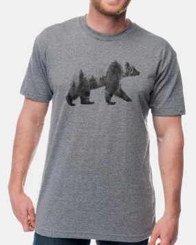 Men's Double Exposure Bear T-Shirt