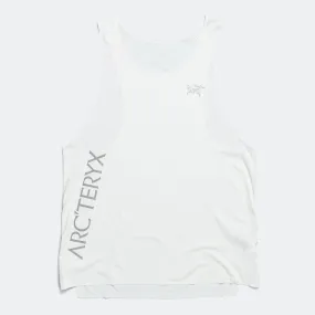 Mens Norvan Downword Logo Tank - Arctic Silk