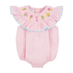 Mud Pie First Birthday Smocked Bubble