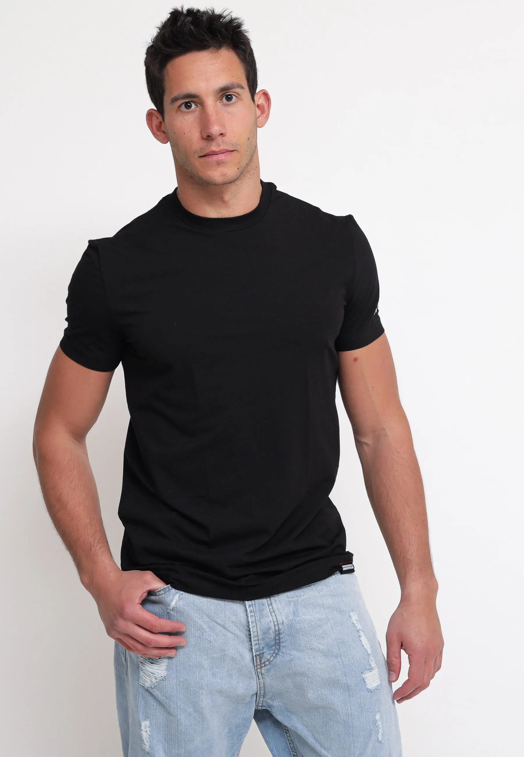 Round Neck T-Shirt - Black/Icon