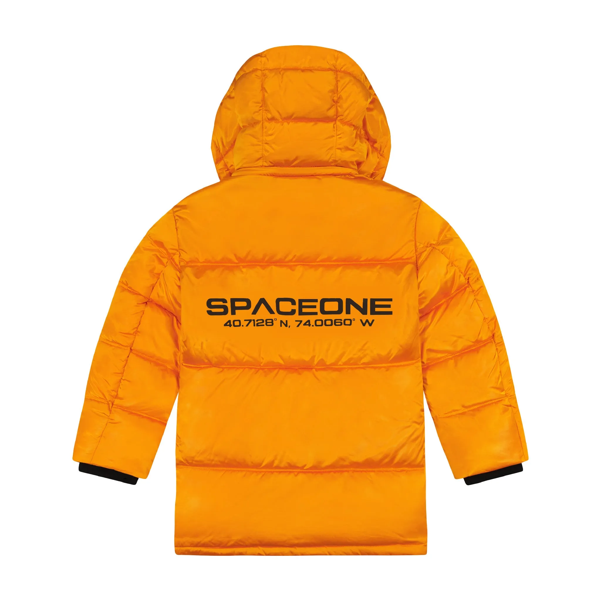 SPACEONE x Andy & Evan | Galactic Puffer Jacket | Orion Orange