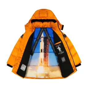 SPACEONE x Andy & Evan | Galactic Puffer Jacket | Orion Orange