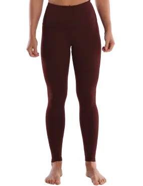 Super High Waist Yoga Pants mahoganymaroon