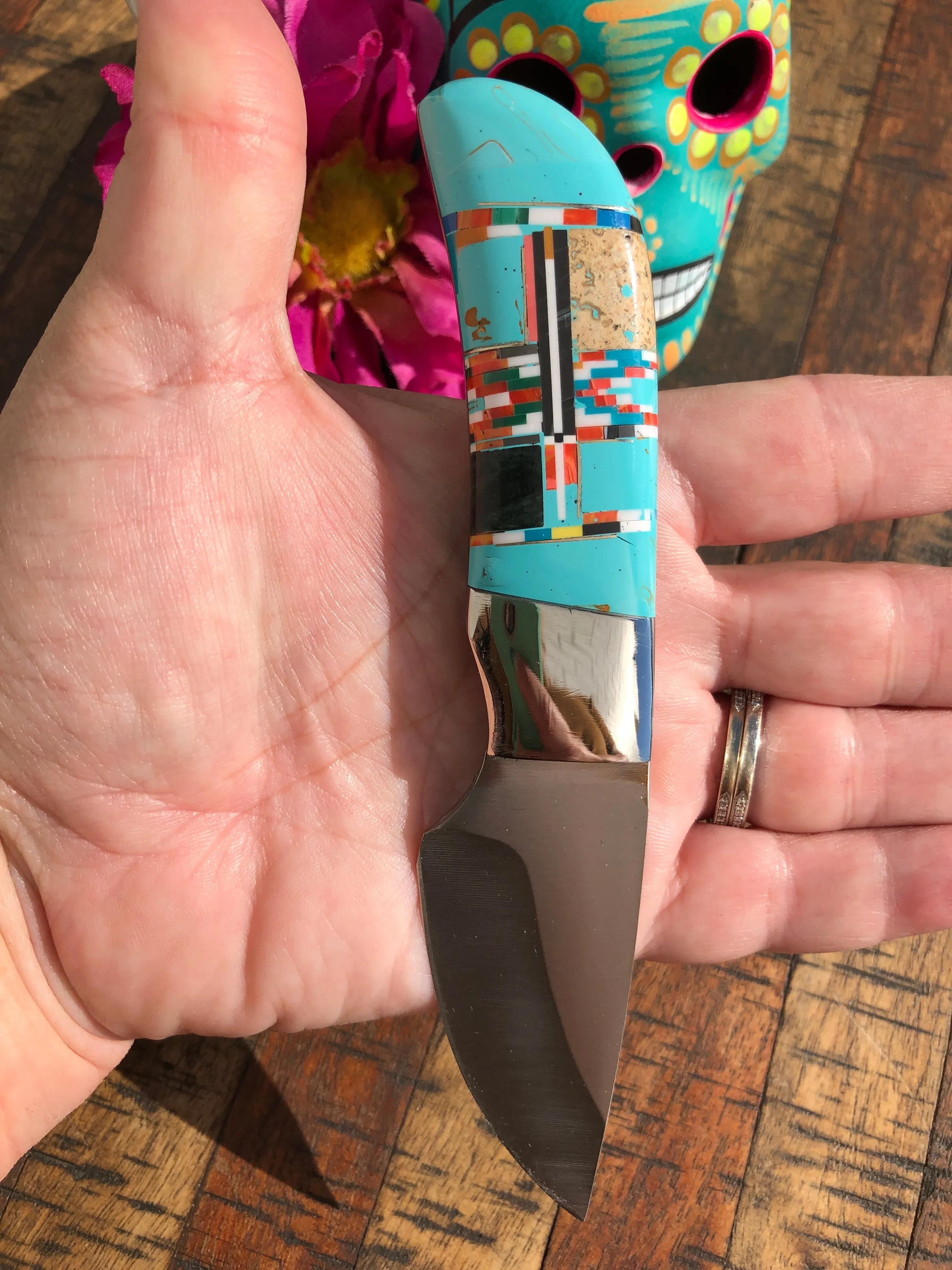 Turquoise Inlay Pocket Tool- 1