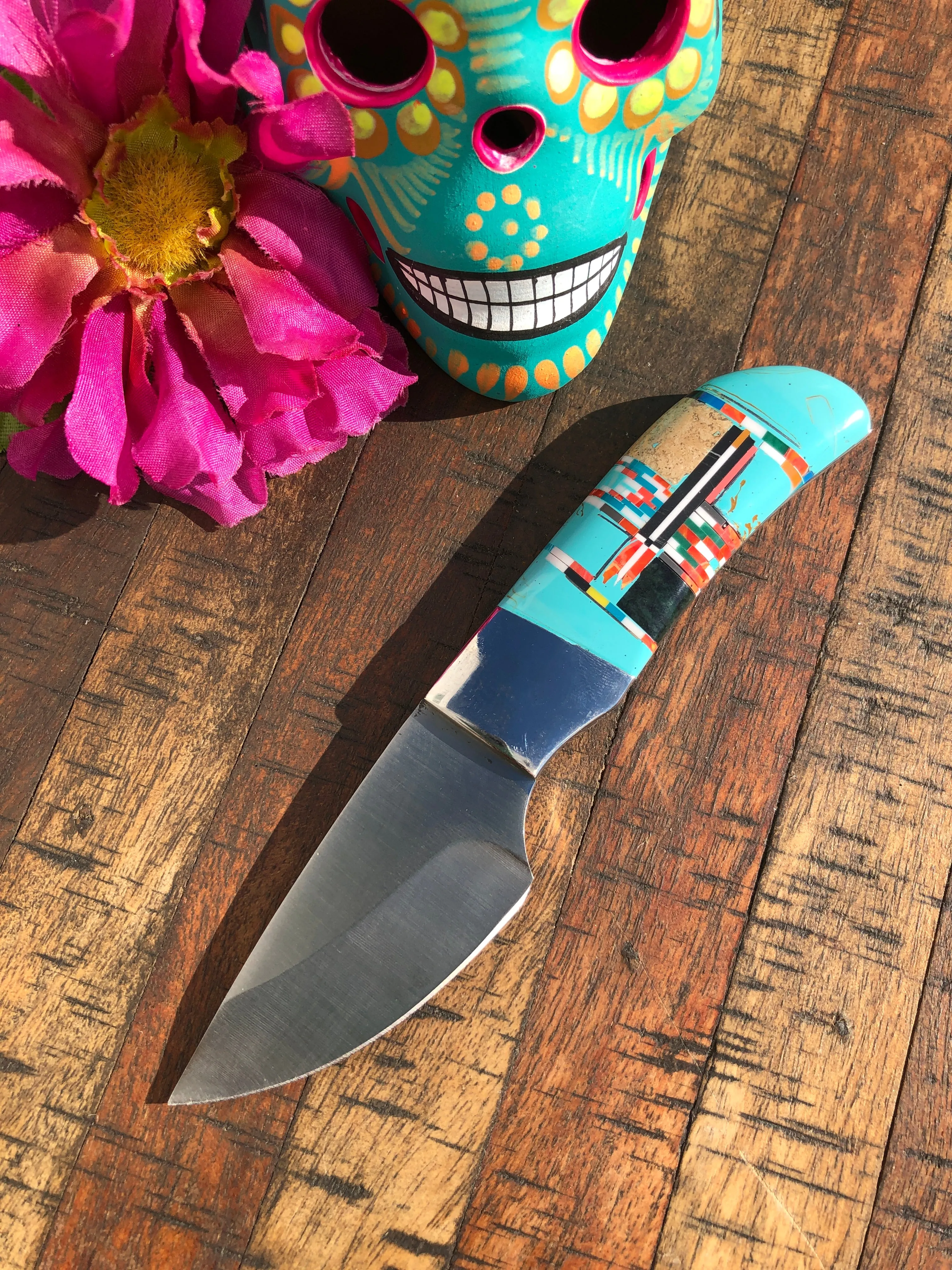 Turquoise Inlay Pocket Tool- 1