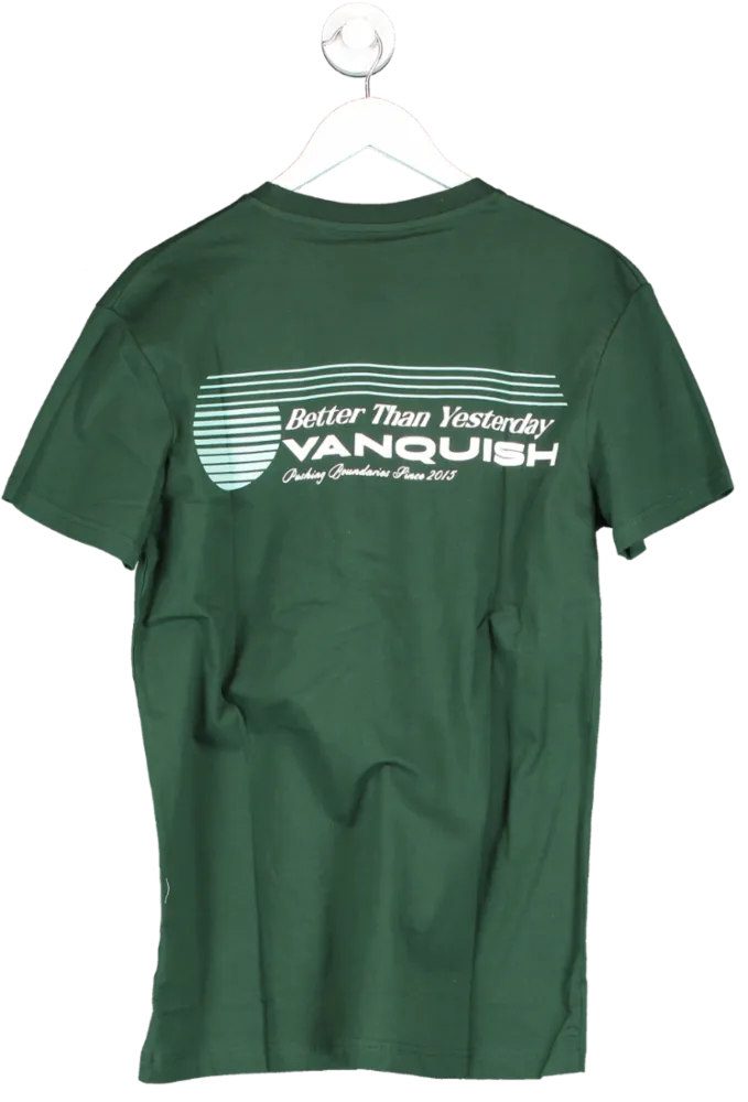 Vanquish Green Athletics Division Fitted T Shirt UK L