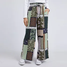 Vetiver Patchwork Pant - Patchwork Print